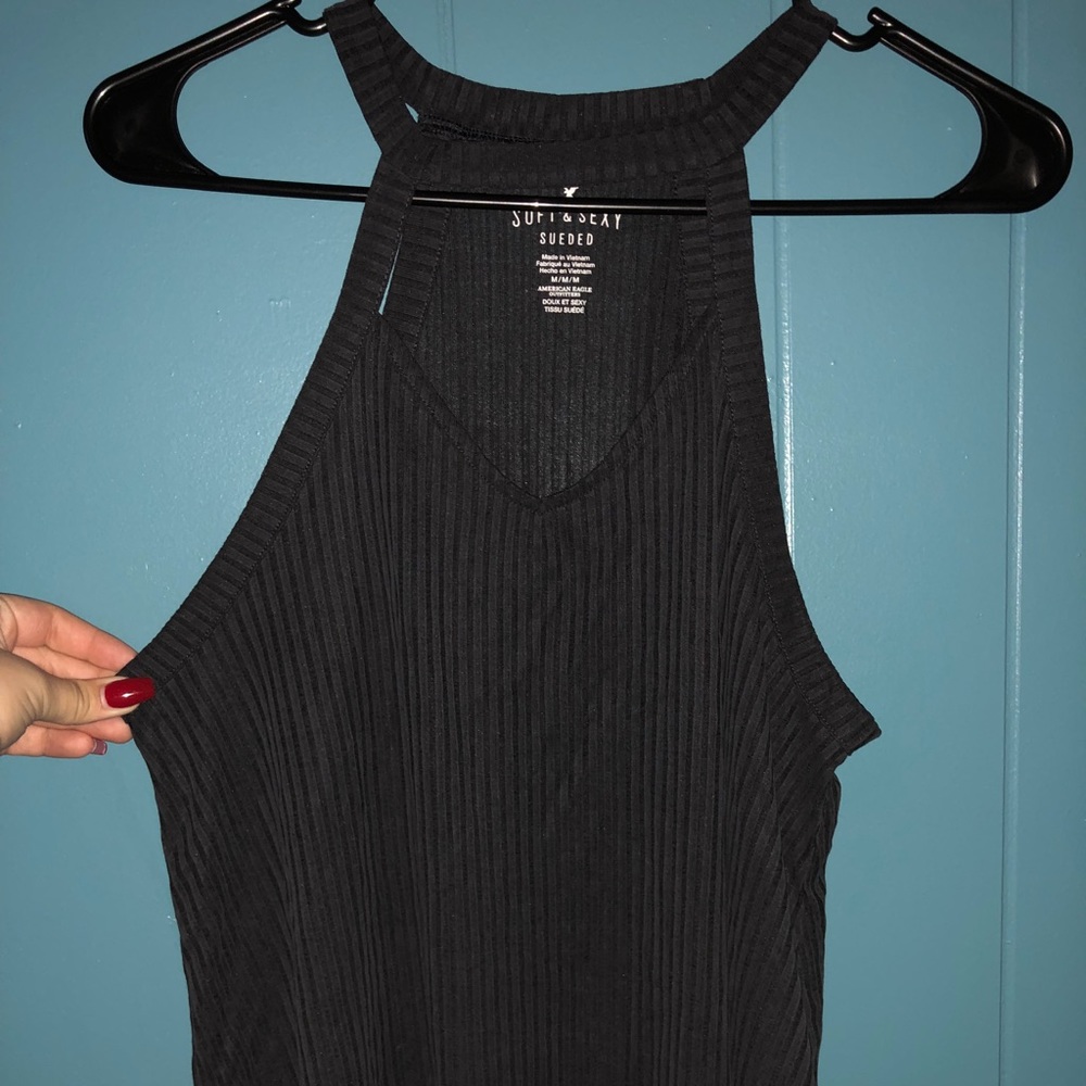 Ribbed American eagle sleeveless shirt